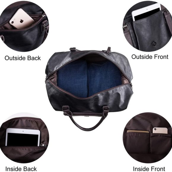 Oversized Travel Duffel Bag - Overnight Bag - Waterproof CarryOn Bag - Weekender - Picture 2 of 5